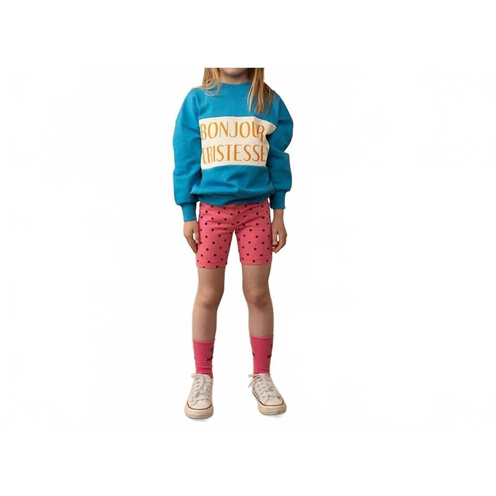 NEW MINI RODINI polka dot bike shorts in pink